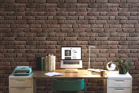 Realistic trompe l'oeil wallpapers and tapestries